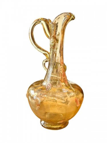 Antiquités - Emile Gallé - Carafe Art nouveau "Dahlias"