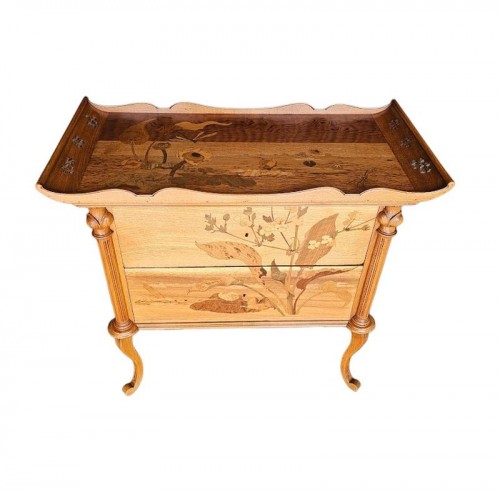 Emile Gallé - Commode Art nouveau "Marais Fleuri et Libellule" - Mobilier Style Art nouveau