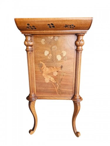 XIXe siècle - Emile Gallé - Commode Art nouveau "Marais Fleuri et Libellule"