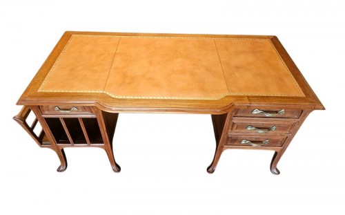 Mobilier Bureau et Secrétaire - Abel Landry - Grand bureau Art nouveau double face