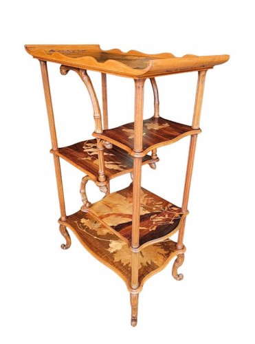Emile Gallé Etagère Art Nouveau - Antiquités Art Nouveau