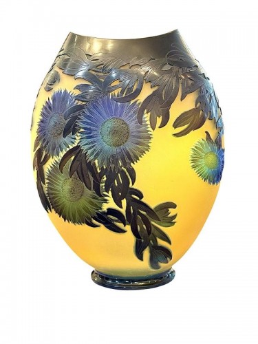 Emile Gallé - Vase Art nouveau "Ficoïdes Marins"