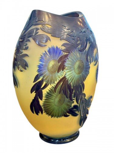 Art Déco - Emile Gallé - Vase Art nouveau "Ficoïdes Marins"