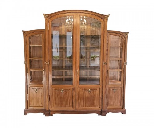 Importante Bibliothèque Art Nouveau "Aux Orchidées"