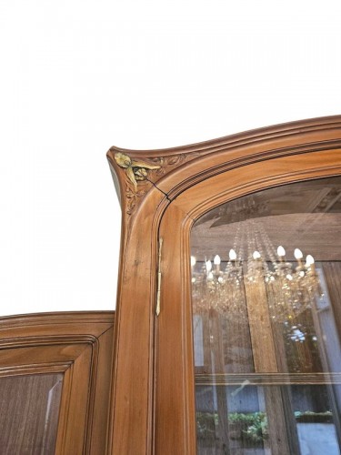 Antiquités - Importante Bibliothèque Art Nouveau "Aux Orchidées"