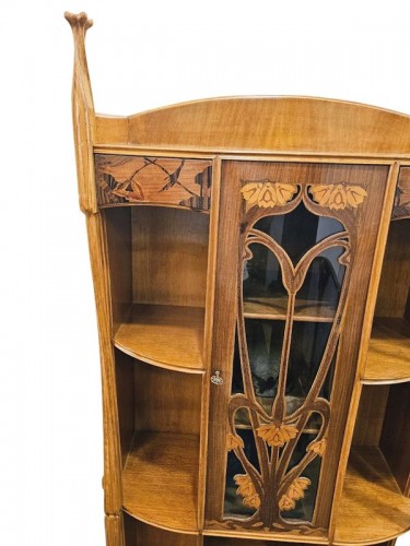 Louis Majorelle - Vitrine Art nouveau "Aux capucines" - Antiquités Art Nouveau