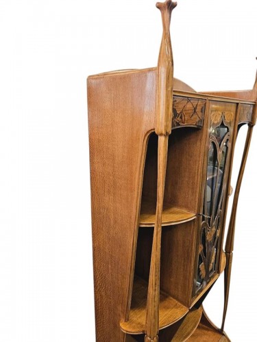 Antiquités - Louis Majorelle - Vitrine Art nouveau "Aux capucines"