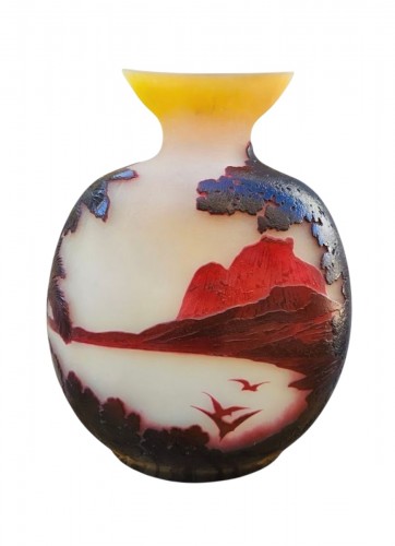 Emile Gallé -  Important Vase "Rio de Janeiro"