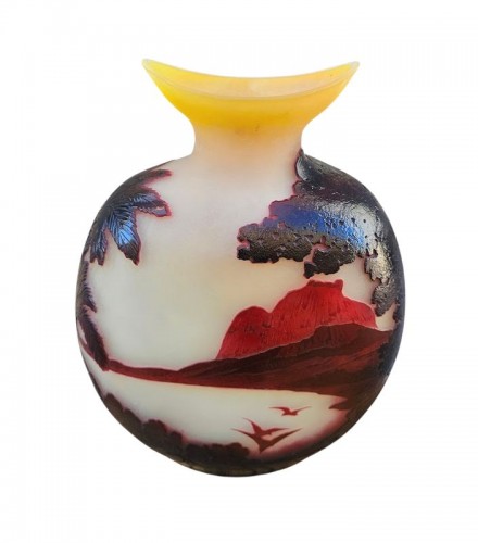 Emile Gallé -  Important Vase "Rio de Janeiro" - Verrerie, Cristallerie Style Art Déco