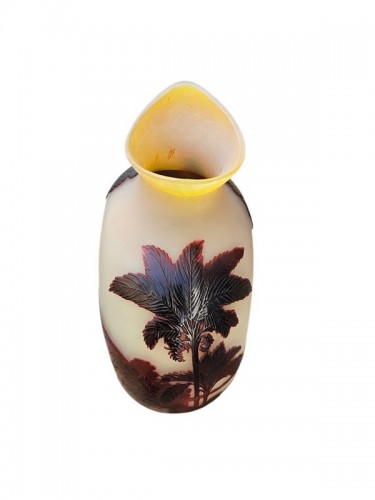 Verrerie, Cristallerie  - Emile Gallé -  Important Vase "Rio de Janeiro"