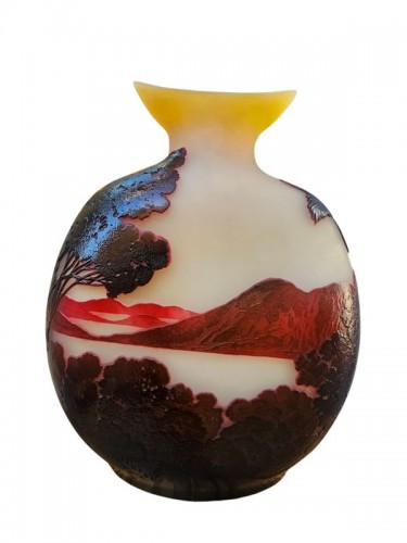 XXe siècle - Emile Gallé -  Important Vase "Rio de Janeiro"