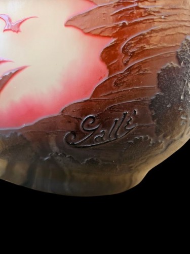 Art Déco - Emile Gallé -  Important Vase "Rio de Janeiro"