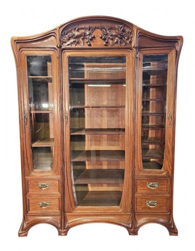 Camille Gauthier - Bibliothèque Art nouveau "Feuilles de Platanes"