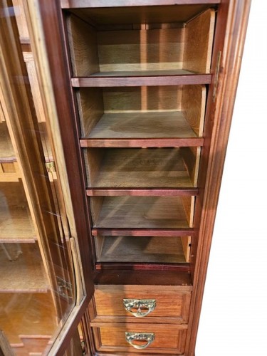 Antiquités - Camille Gauthier - Bibliothèque Art nouveau "Feuilles de Platanes"