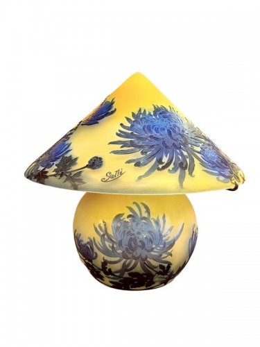 Luminaires Lampe - Emile Gallé - Lampe Champignon "Chrysanthèmes Tokyo"