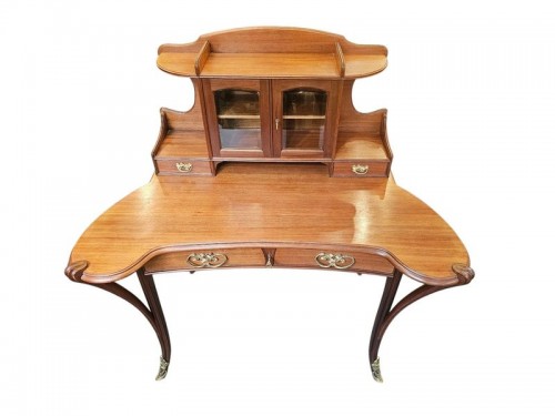 Louis Majorelle - Bureau à gradin Art nouveau "Aux Trèfles" - Antiquités Art Nouveau