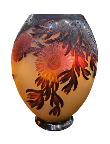 Emile Gallé - Important Vase "Ficoïdes Rouges"