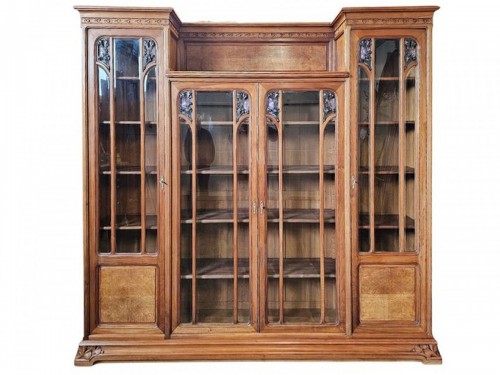 Louis Majorelle – Bookcase "Ginkgo Biloba" Art Nouveau