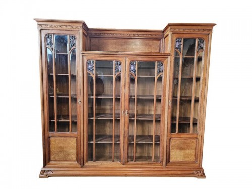 Louis Majorelle – Bookcase "Ginkgo Biloba" Art Nouveau - Furniture Style Art nouveau