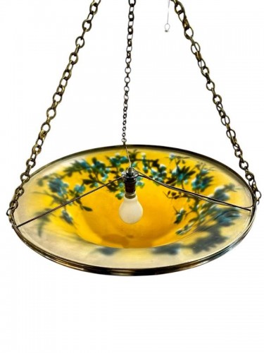 Emile Gallé – Lighting bowl "Prunus" Art Nouveau - 