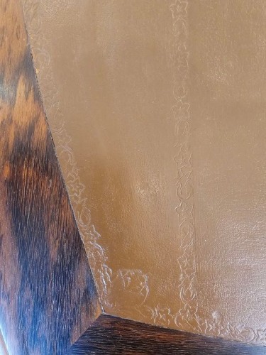 Antiquités - Louis Majorelle - Bureau Plat Art nouveau "Aux Trèfles"