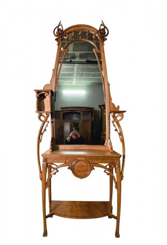 Louis Brouhot - Console Art nouveau "Iris"