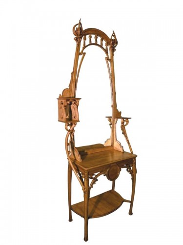 Mobilier Console - Louis Brouhot - Console Art nouveau "Iris"