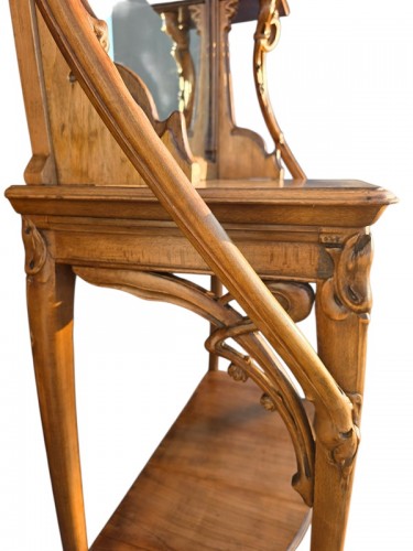 Antiquités - Louis Brouhot - Console Art nouveau "Iris"