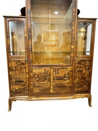 Furniture  - Camille Gauthier (1870-1963) — Art Nouveau Display Cabinet “Clématites”