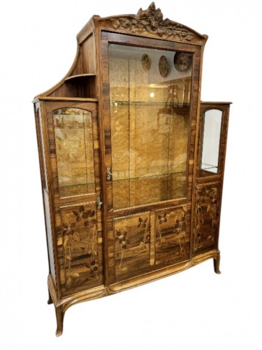 Camille Gauthier (1870-1963) — Art Nouveau Display Cabinet “Clématites” - 