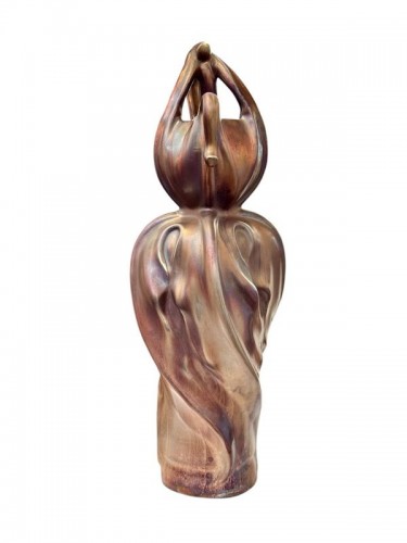 Porcelain & Faience  - Ernest Bussière (1863–1913) — Art Nouveau Vase “Réceptacle”, circa 1900–1910
