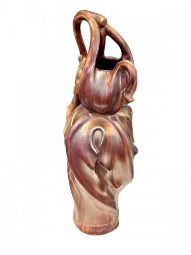 20th century - Ernest Bussière (1863–1913) — Art Nouveau Vase “Réceptacle”, circa 1900–1910