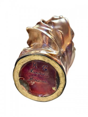 Ernest Bussière (1863–1913) — Art Nouveau Vase “Réceptacle”, circa 1900–1910 - Art nouveau