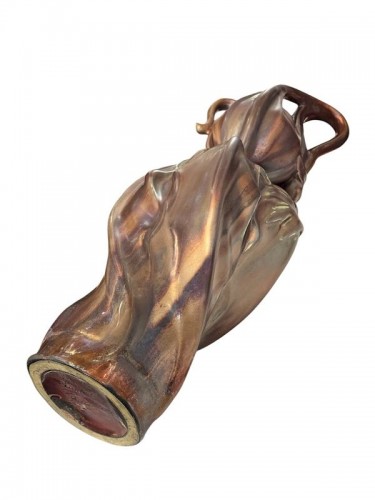 Art nouveau - Ernest Bussière (1863–1913) — Art Nouveau Vase “Réceptacle”, circa 1900–1910