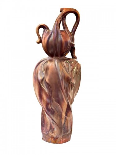 Antiquités - Ernest Bussière (1863–1913) — Art Nouveau Vase “Réceptacle”, circa 1900–1910