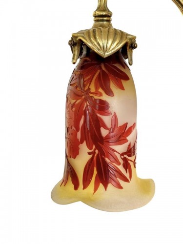 XXe siècle - Emile Gallé - Lustre Art nouveau "Aux Grenades"