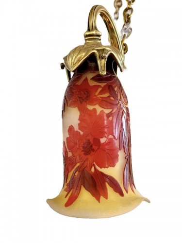 Art Déco - Emile Gallé - Lustre Art nouveau "Aux Grenades"
