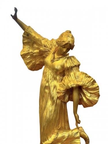 Agathon Léonard (1841-1923) - Danseuse au Cothurne - Sculpture Style Art nouveau