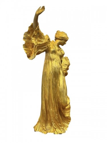 Sculpture Sculpture en Bronze - Agathon Léonard (1841-1923) - Danseuse au Cothurne