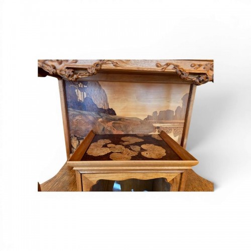 XXe siècle - Louis Majorelle - Vitrine Art Nouveau "Clématites"