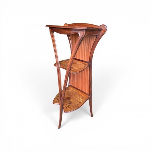 Mobilier Meuble d'appoint - Louis Majorelle - Sellette "Cyclamens"