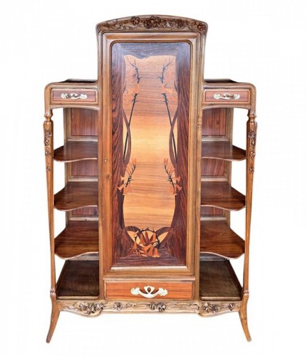 Louis Majorelle - Cabinet Art nouveau "Chèvrefeuille et Digitales"