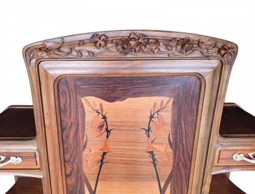 Louis Majorelle - Cabinet Art nouveau "Chèvrefeuille et Digitales" - Antiquités Art Nouveau