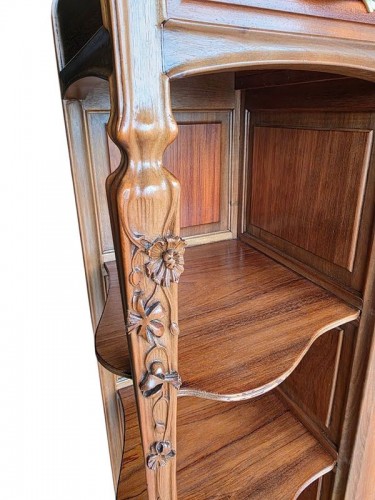 Art nouveau - Louis Majorelle - Cabinet Art nouveau "Chèvrefeuille et Digitales"