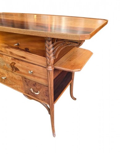 XXe siècle - Emile Gallé Commode Art Nouveau, L'Orge
