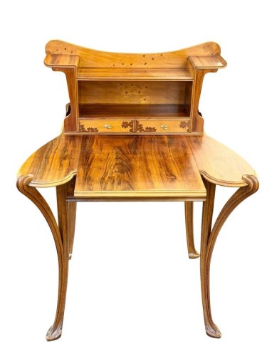 Louis Majorelle - Bureau Art nouveau "Primevères" - Antiquités Art Nouveau