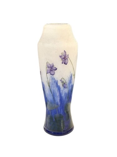Daum Nancy - Vase Art nouveau "Aux Violettes"