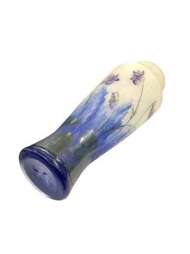 Daum Nancy – Art Nouveau “Violets” Vase - Art nouveau