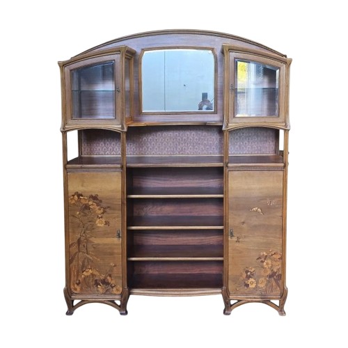 Louis Majorelle - Buffet de présentation Art nouveau "Marguerites et Papillons"