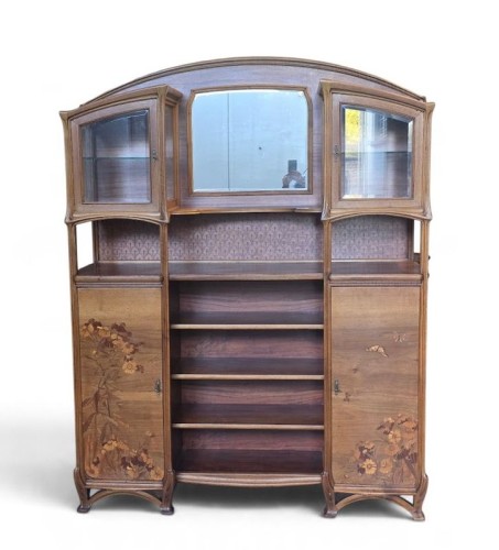 Furniture  - Louis Majorelle – Art nouveau “Daisies and Butterflies” Display Cabinet